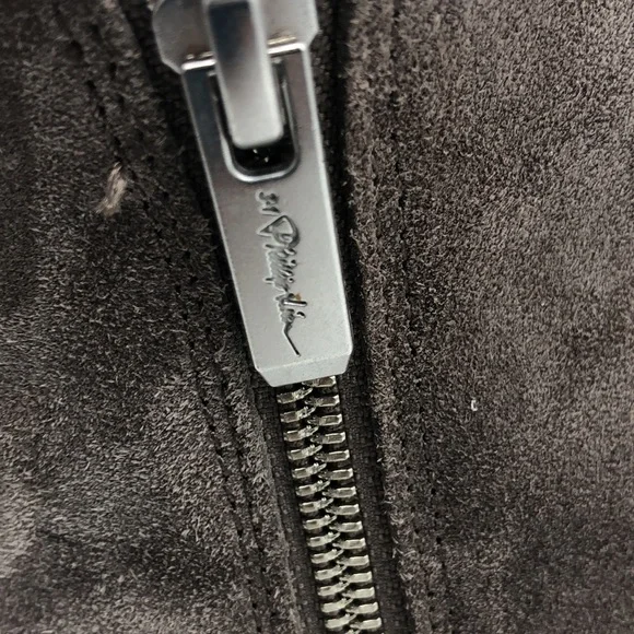 3.1 PHILLIP LIM Charcoal Gray Elegant Suede Ankle Boots. - Picture 6 of 12